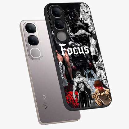 Relentless Power Focus Glass Case displayed in angled mockup highlighting bold statement design with modern aesthetic style.