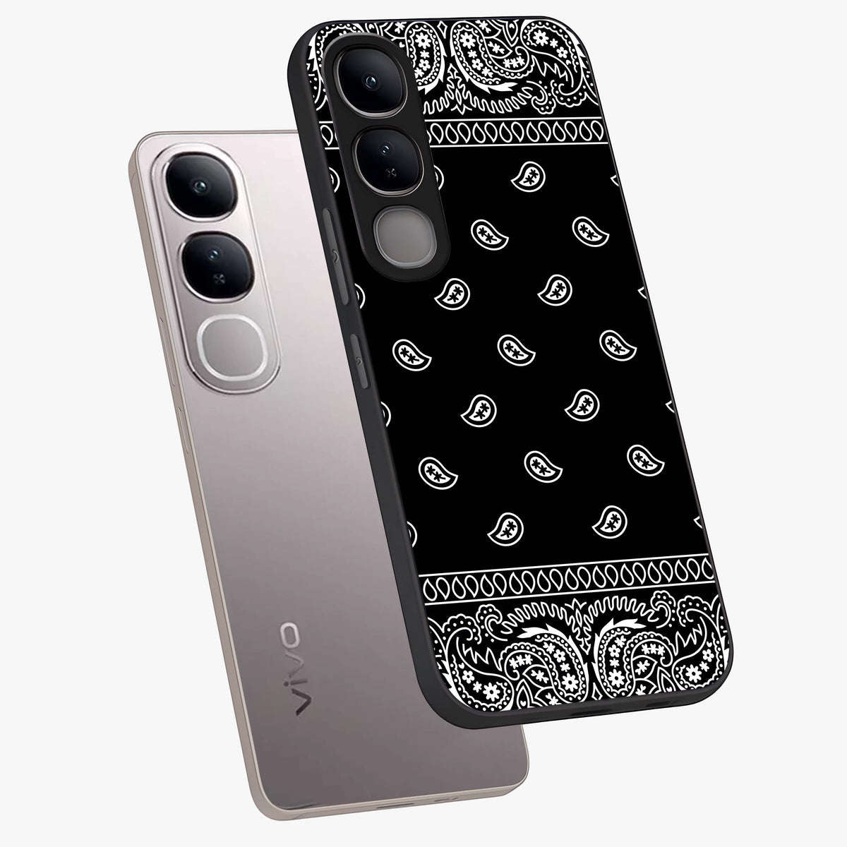 Retro Rebel Threads Glass Case displayed in angled mockup highlighting retro inspired graphic design with rebellious aesthetic.