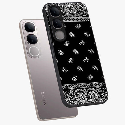 Retro Rebel Threads Glass Case displayed in angled mockup highlighting retro inspired graphic design with rebellious aesthetic.