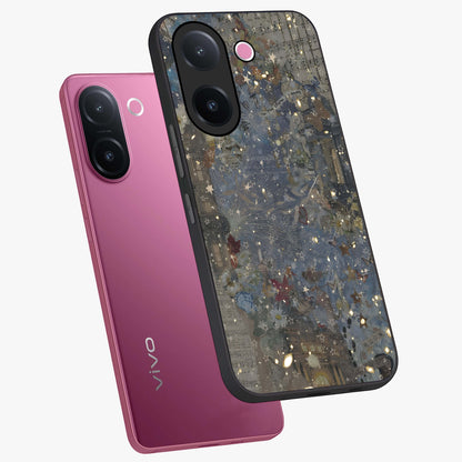 Aesthetic Astrolophia Glass Case displayed in angled mockup highlighting artistic aesthetic elements and smooth glass surface.