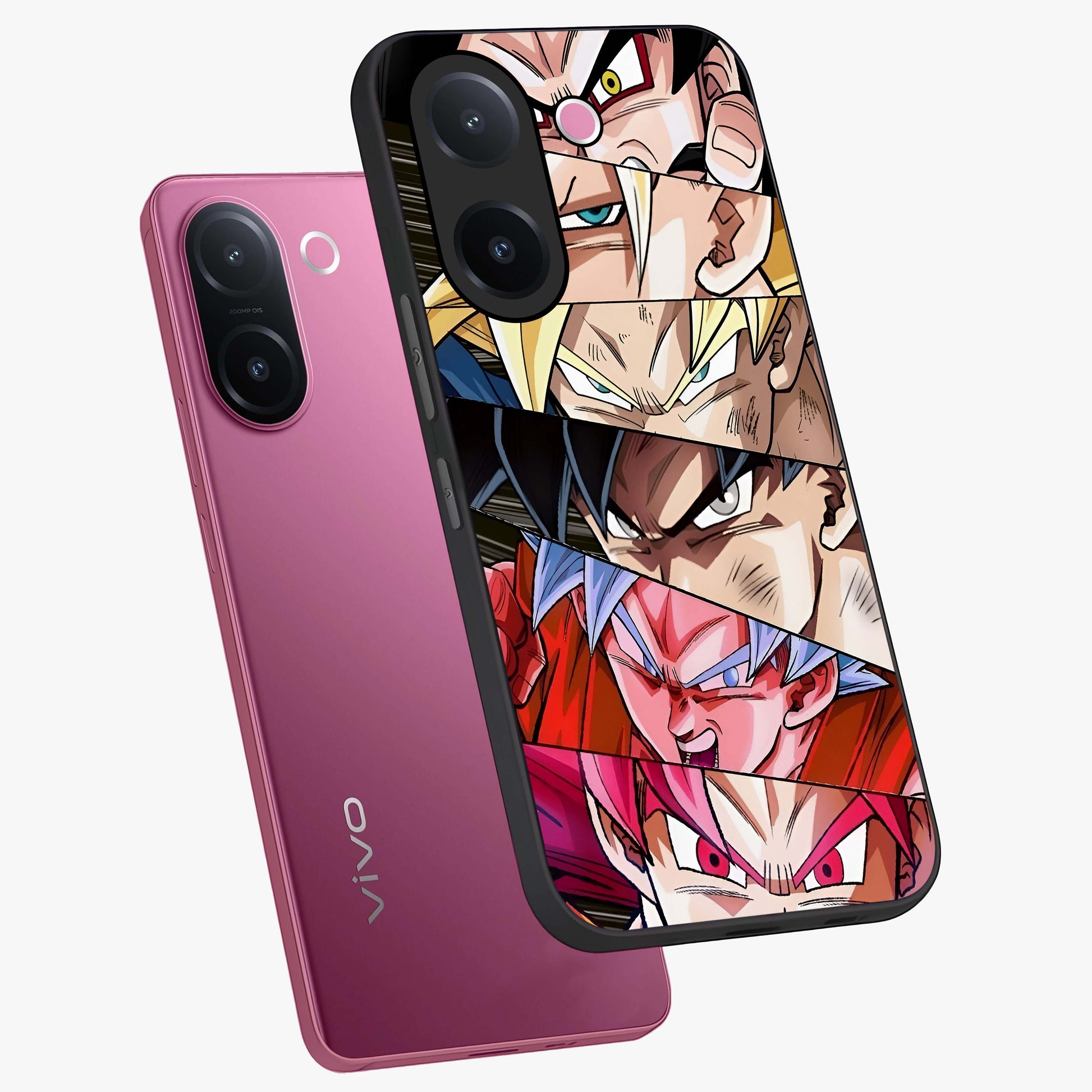 Anime Character Glass Case displayed in angled mockup highlighting colorful anime character illustration.