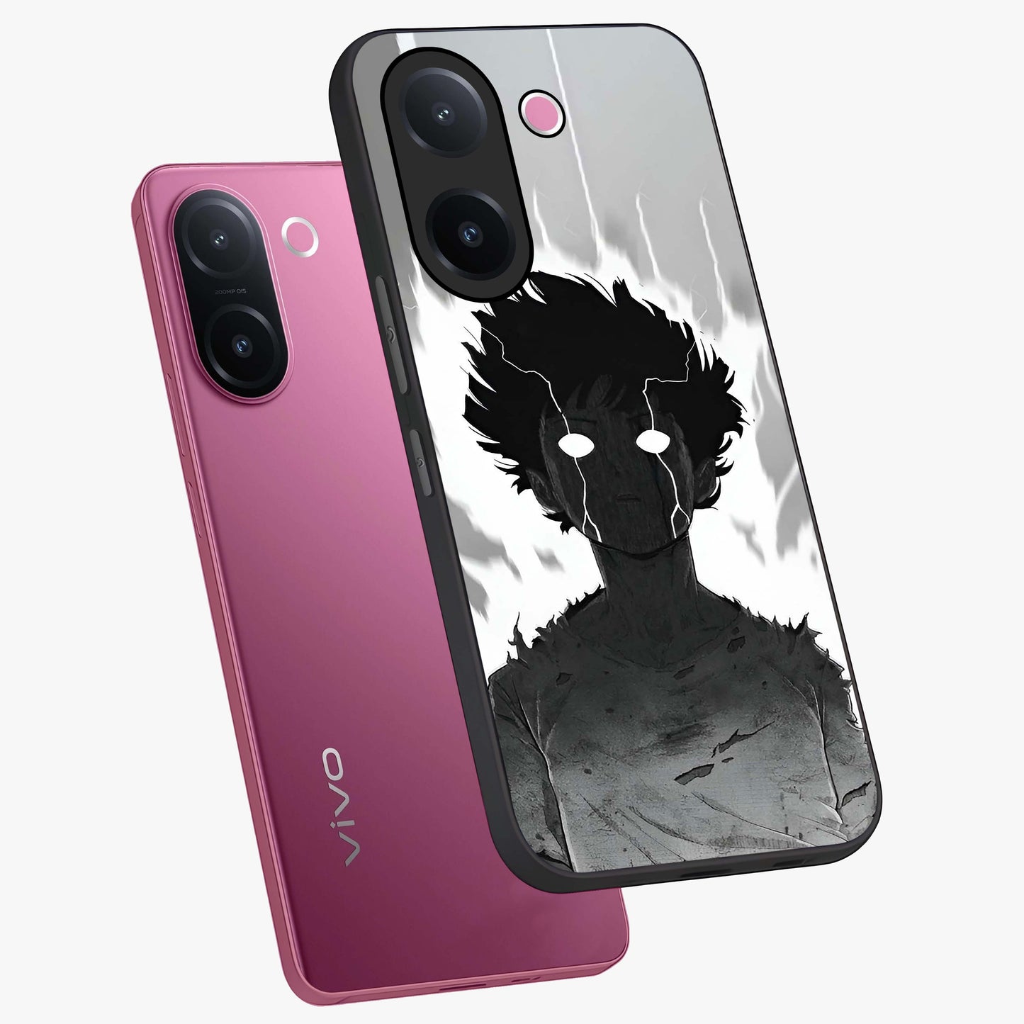 Awakened Inner Rage Glass Case displayed in angled mockup highlighting powerful graphic design and bold artistic theme.