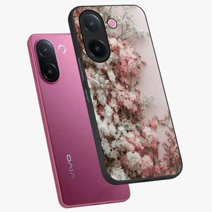 Blush Blossom Cloud Glass Case displayed in angled mockup highlighting soft cloud and blossom design with pastel aesthetic.