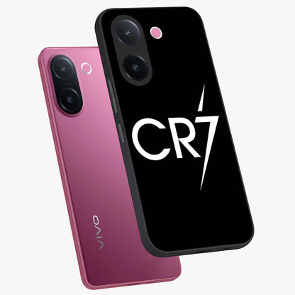 Cr7 Elite Strike Glass Case displayed in angled mockup highlighting powerful sports graphic with bold athletic theme.