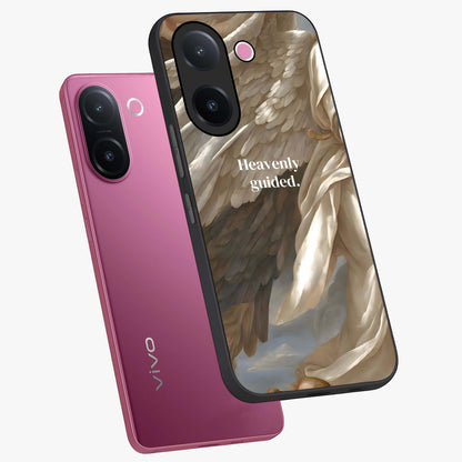 Divine Winged Grace Glass Case displayed in angled mockup highlighting graceful wing design with divine aesthetic style.