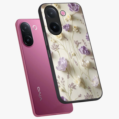 Lilac Breeze Harmony Glass Case displayed in angled mockup highlighting calm lilac breeze design with soothing aesthetic style.