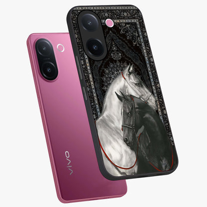 Majestic Ride Legacy Glass Case displayed in angled mockup highlighting sleek vehicle design with bold racing aesthetic.