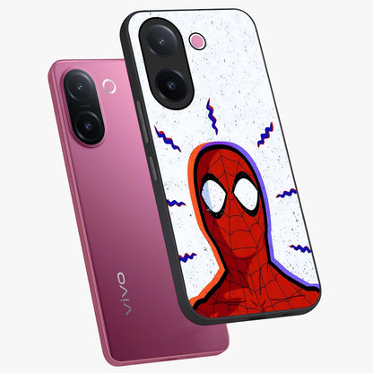 Omg Spiderman Glass Case displayed in angled mockup highlighting dynamic hero illustration with action comic aesthetic.