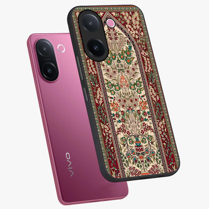 Persian Inspired Glass Case displayed in angled mockup highlighting intricate traditional design with elegant cultural aesthetic.