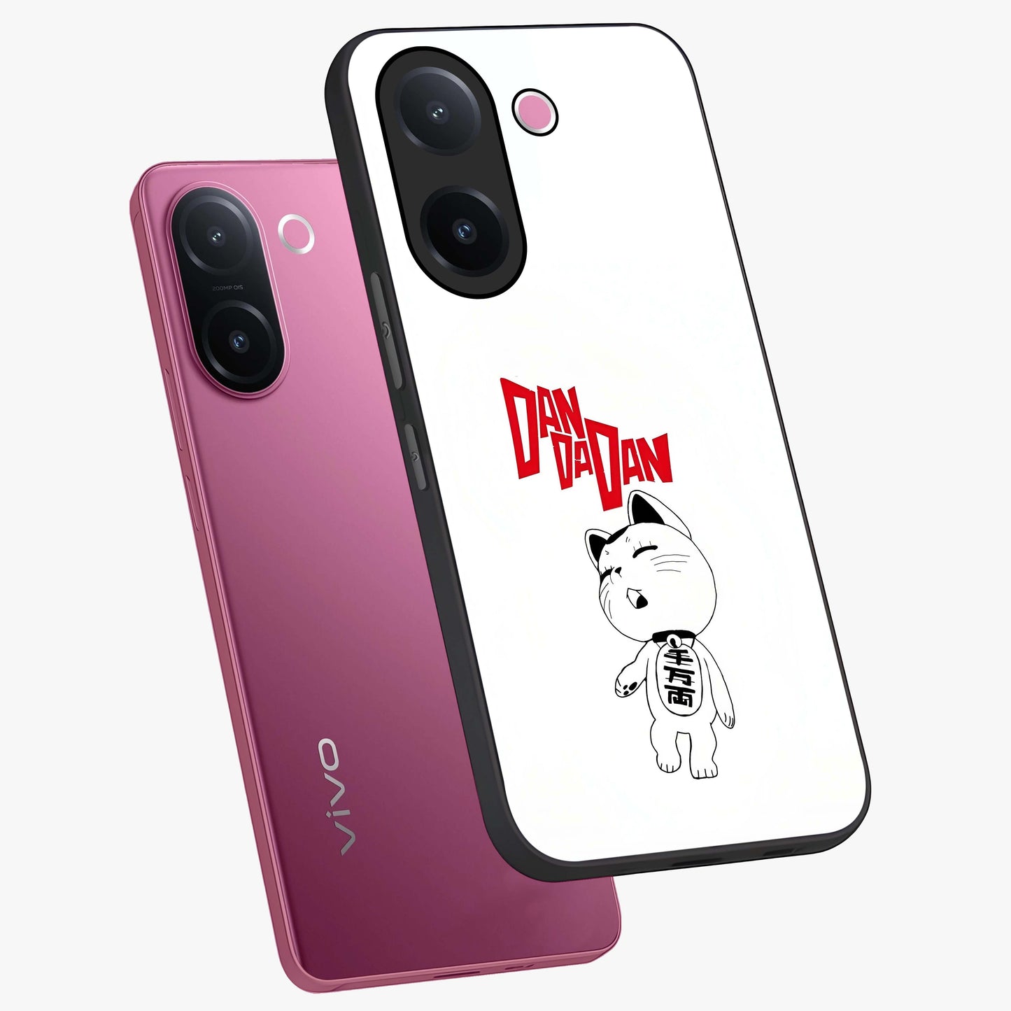 Playful Spirit Charm Glass Case displayed in angled mockup highlighting lively decorative design with playful aesthetic style.