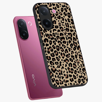 Savage Chic Pattern Glass Case displayed in angled mockup highlighting bold fashion inspired design with chic aesthetic.