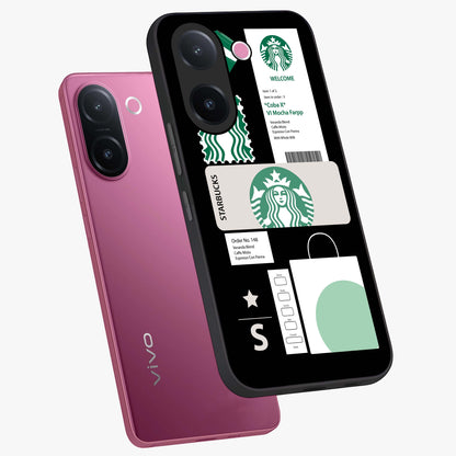 Starbucks Mocha Glass Case displayed in angled mockup highlighting stylish mocha themed design with cozy café aesthetic.
