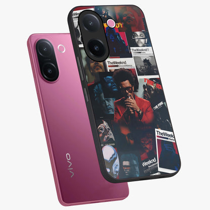The Weeknd Glass Case displayed in angled mockup highlighting stylish pop culture inspired design with modern aesthetic.
