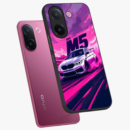 Velocity Drift Pulse Glass Case displayed in angled mockup highlighting dynamic drift design with sporty automotive aesthetic.