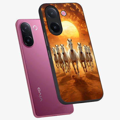 Wild Sunset Majesty Glass Case displayed in angled mockup highlighting vibrant sunset sky design with scenic aesthetic.