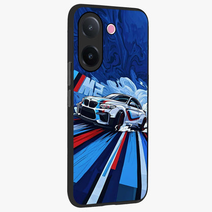 Drift Power Rush Glass Case upright view showcasing high speed racing artwork with bold automotive theme.