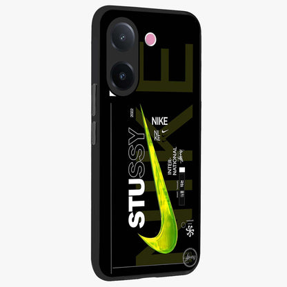Neon Street Edition Glass Case upright view showcasing colorful neon artwork with modern street culture theme.