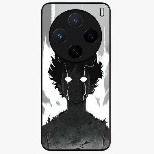 Awakened Inner Rage Glass Case showing flat back view with intense artistic artwork and glossy glass finish.
