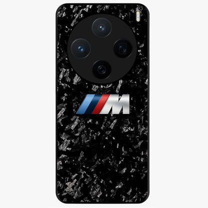 Carbon Speed Mark Glass Case showing flat back view with sporty carbon pattern artwork and glossy glass finish.