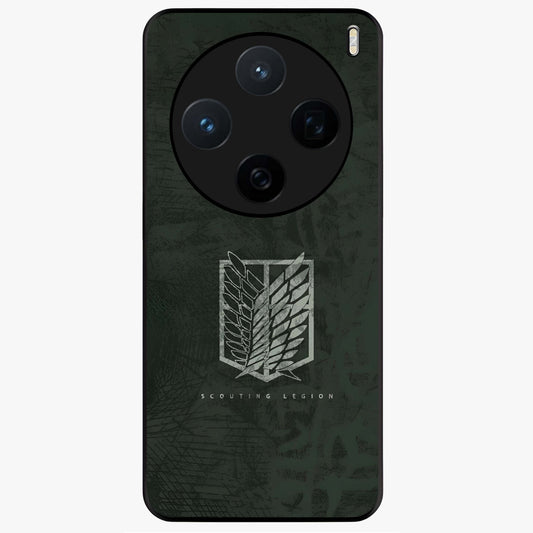 Wings Of Freedom Glass Case showing flat back view with symbolic wings artwork and glossy glass finish.