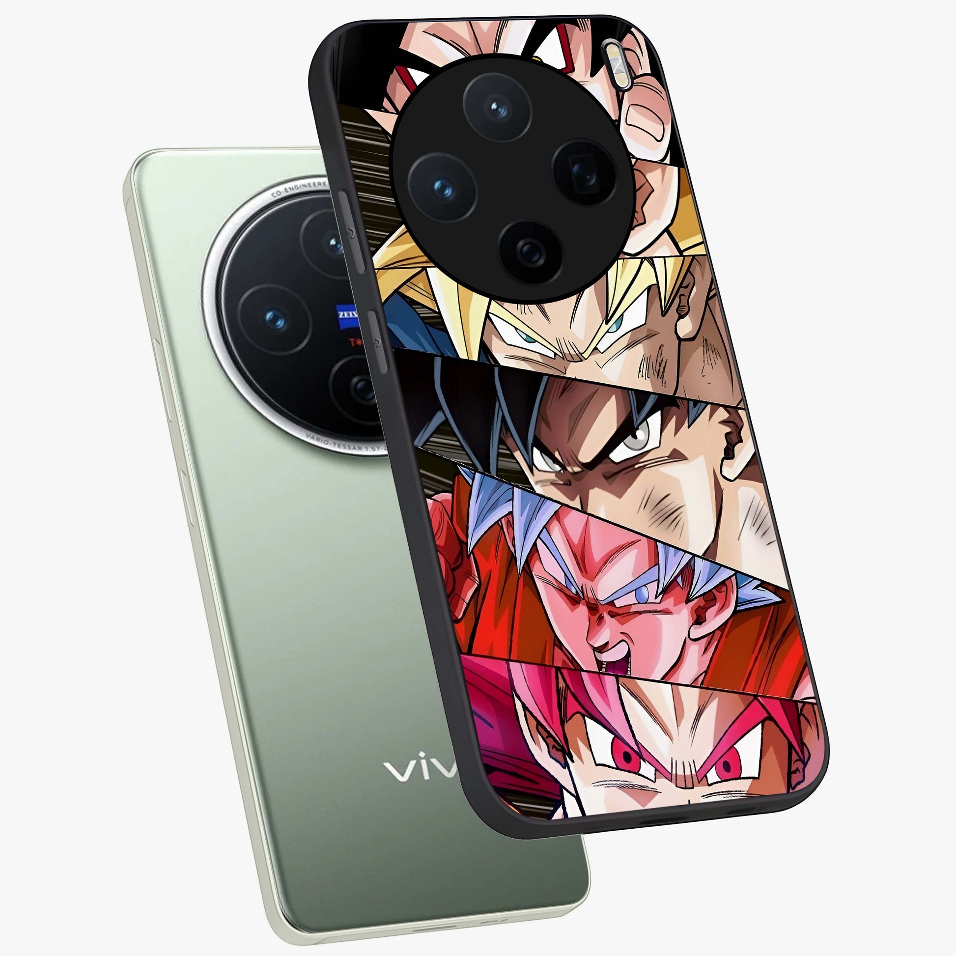 Anime Character Glass Case displayed in angled mockup highlighting colorful anime character illustration.