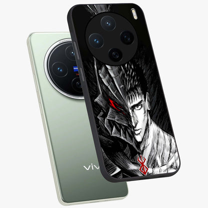 Berserker Blood Oath Glass Case displayed in angled mockup highlighting dark fantasy graphic design and powerful theme.