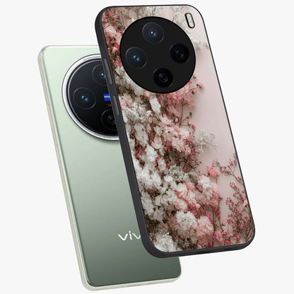Blush Blossom Cloud Glass Case displayed in angled mockup highlighting soft cloud and blossom design with pastel aesthetic.