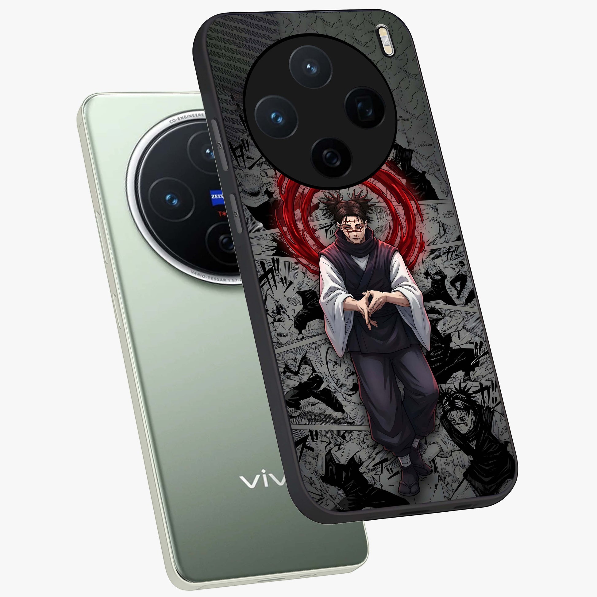 Cursed Ritual Ascension Glass Case displayed in angled mockup highlighting mystical ritual illustration with supernatural aesthetic.