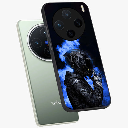 Cyber Sentinel Protocol Glass Case displayed in angled mockup highlighting digital cyber design with sci-fi aesthetic style.