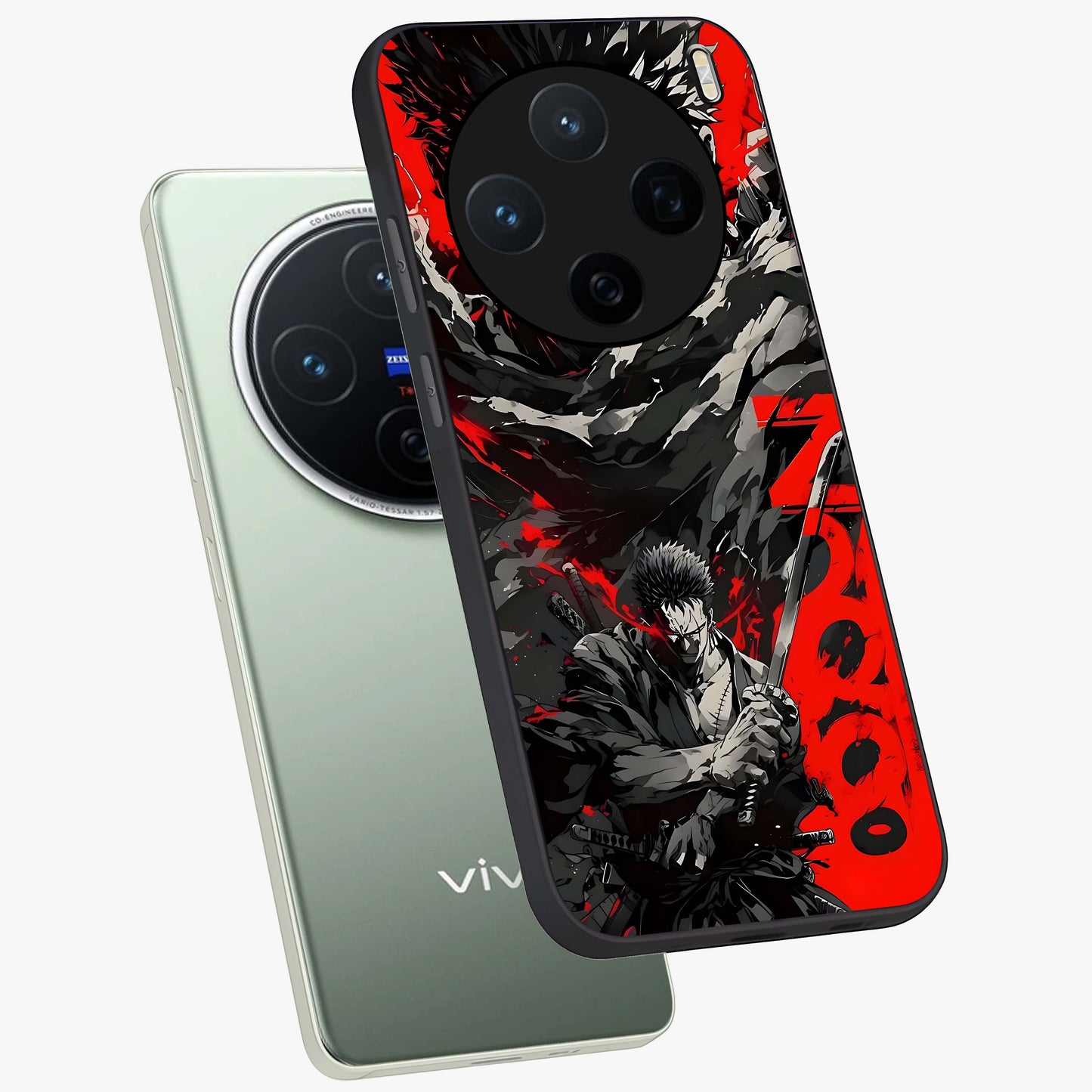 Demon Sword Resolve Glass Case displayed in angled mockup highlighting powerful demon sword illustration with dark fantasy aesthetic.