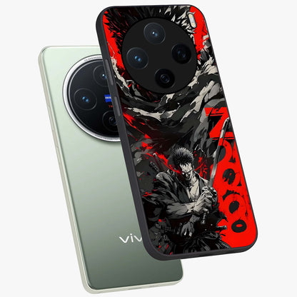 Demon Sword Resolve Glass Case displayed in angled mockup highlighting powerful demon sword illustration with dark fantasy aesthetic.