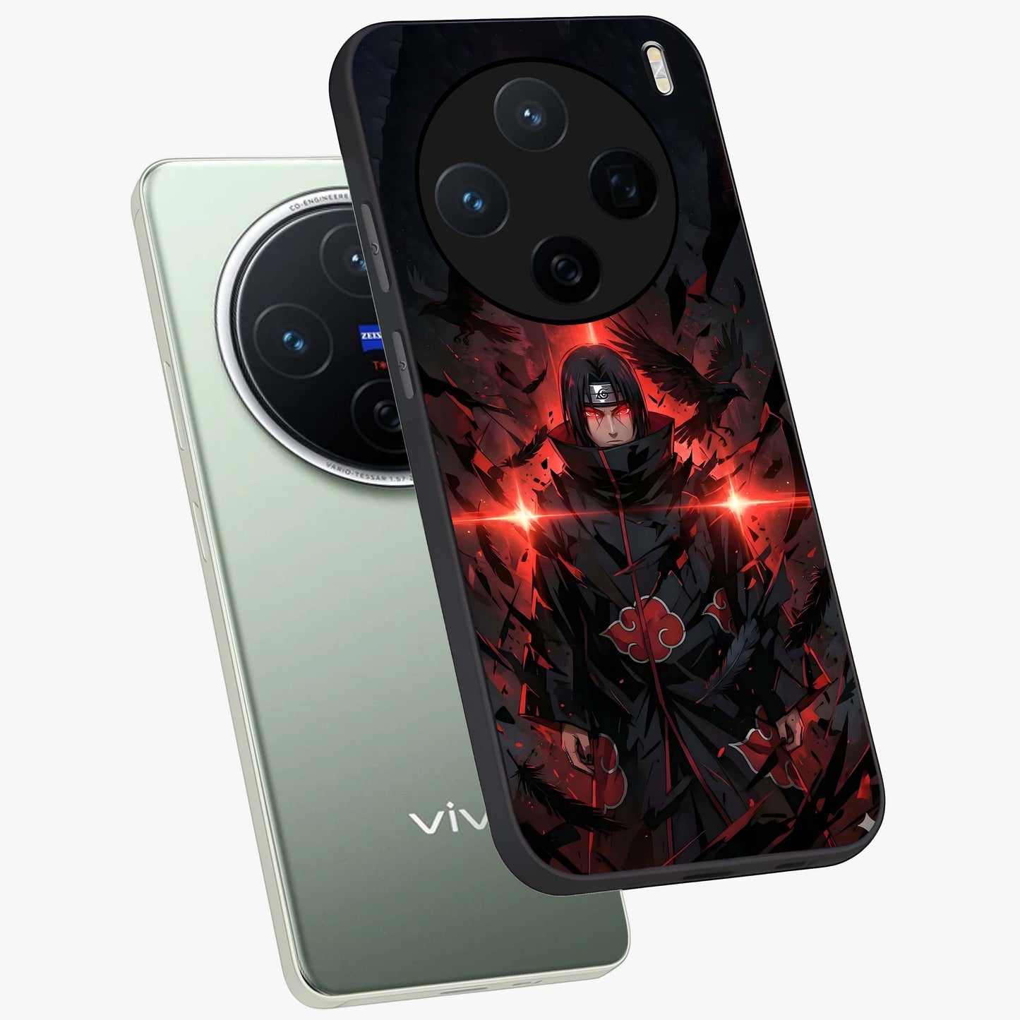 Focus Mode On Glass Case displayed in angled mockup highlighting clean minimal text artwork with modern aesthetic style.