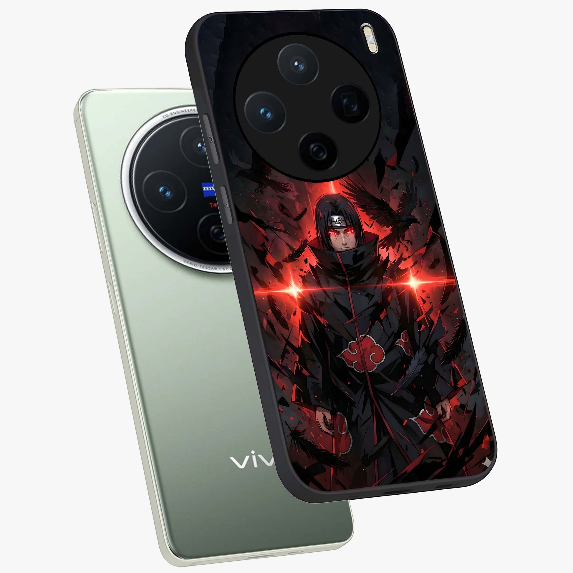 Focus Mode On Glass Case displayed in angled mockup highlighting clean minimal text artwork with modern aesthetic style.