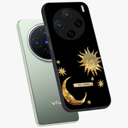 Gold Sun Blush Glass Case displayed in angled mockup highlighting radiant sun design with warm golden aesthetic.