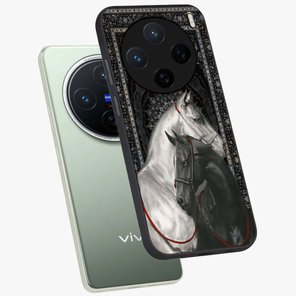 Majestic Ride Legacy Glass Case displayed in angled mockup highlighting sleek vehicle design with bold racing aesthetic.