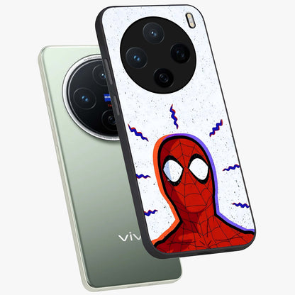 Omg Spiderman Glass Case displayed in angled mockup highlighting dynamic hero illustration with action comic aesthetic.