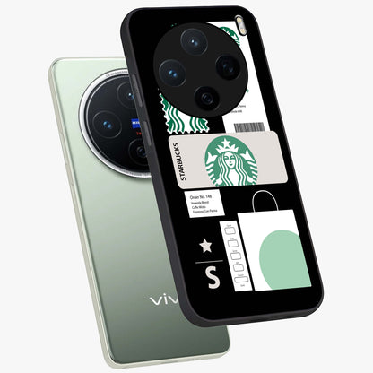 Starbucks Mocha Glass Case displayed in angled mockup highlighting stylish mocha themed design with cozy café aesthetic.