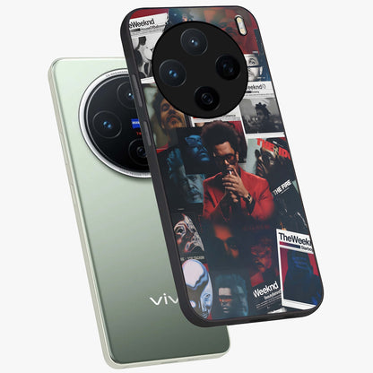 The Weeknd Glass Case displayed in angled mockup highlighting stylish pop culture inspired design with modern aesthetic.