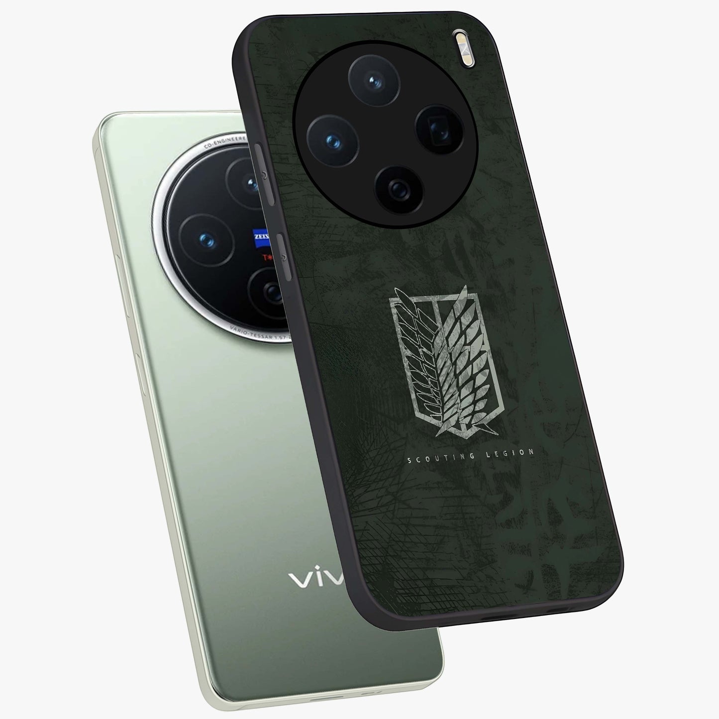 Wings Of Freedom Glass Case displayed in angled mockup highlighting graceful wing design with inspirational aesthetic.
