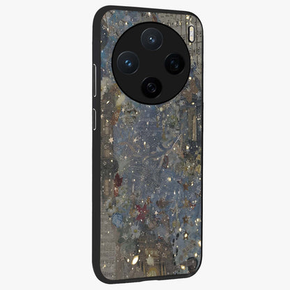 Aesthetic Astrolophia Glass Case upright view showcasing soft aesthetic theme with stylish modern look.