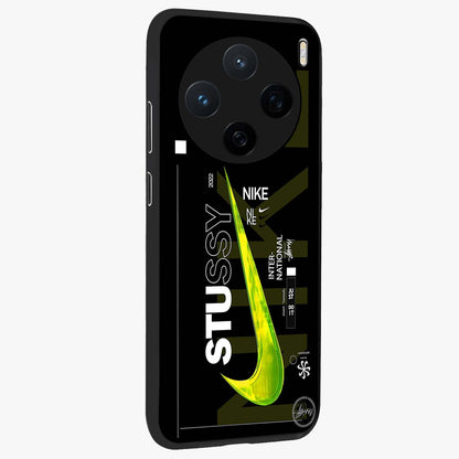 Neon Street Edition Glass Case upright view showcasing colorful neon artwork with modern street culture theme.