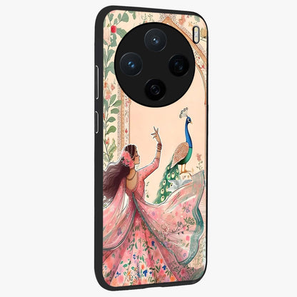 Royal Grace Muse Glass Case upright view showcasing stylish artistic artwork with sophisticated royal theme.