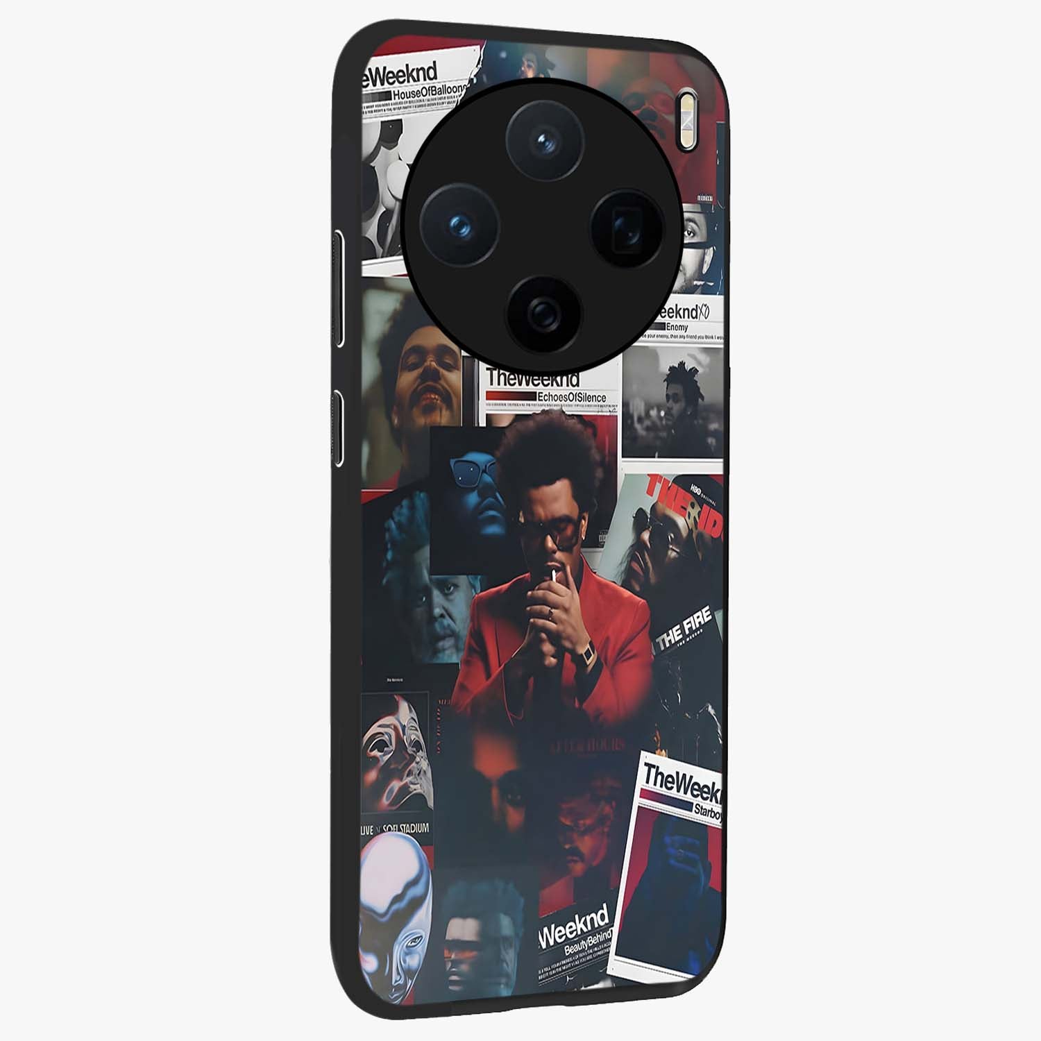 The Weeknd Glass Case upright view showcasing bold music themed artwork with contemporary artistic style.