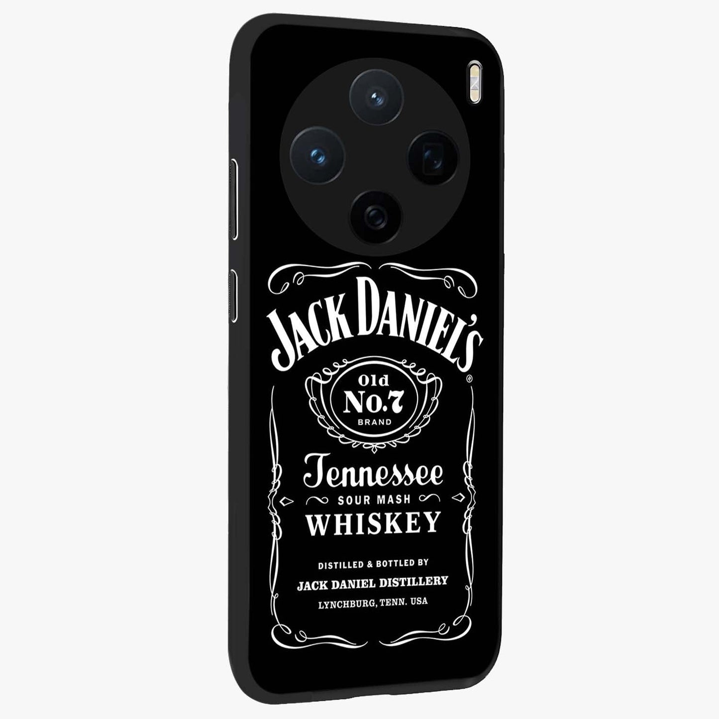 Vintage Whiskey Heritage Glass Case upright view showcasing stylish vintage whiskey artwork with timeless bar culture theme.