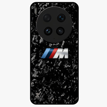 Carbon Speed Mark Glass Case showing flat back view with sporty carbon pattern artwork and glossy glass finish.