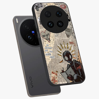 City Dream Sketch Glass Case displayed in angled mockup highlighting minimal city illustration with aesthetic sketch style.