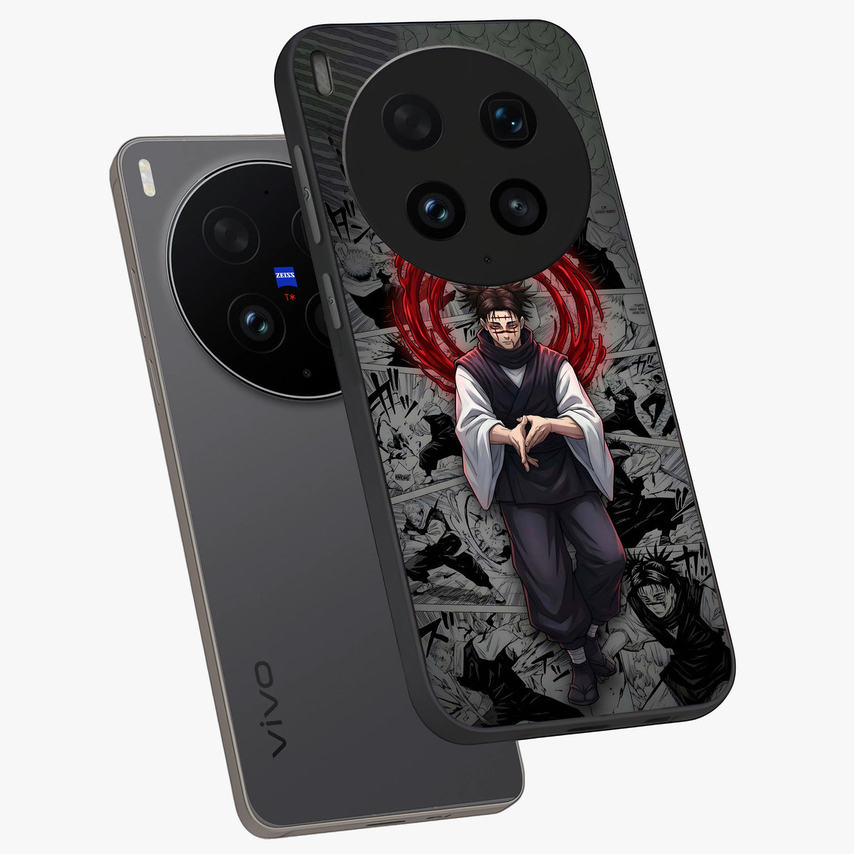Cursed Ritual Ascension Glass Case displayed in angled mockup highlighting mystical ritual illustration with supernatural aesthetic.
