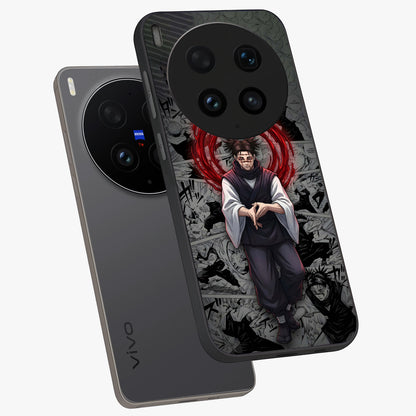 Cursed Ritual Ascension Glass Case displayed in angled mockup highlighting mystical ritual illustration with supernatural aesthetic.