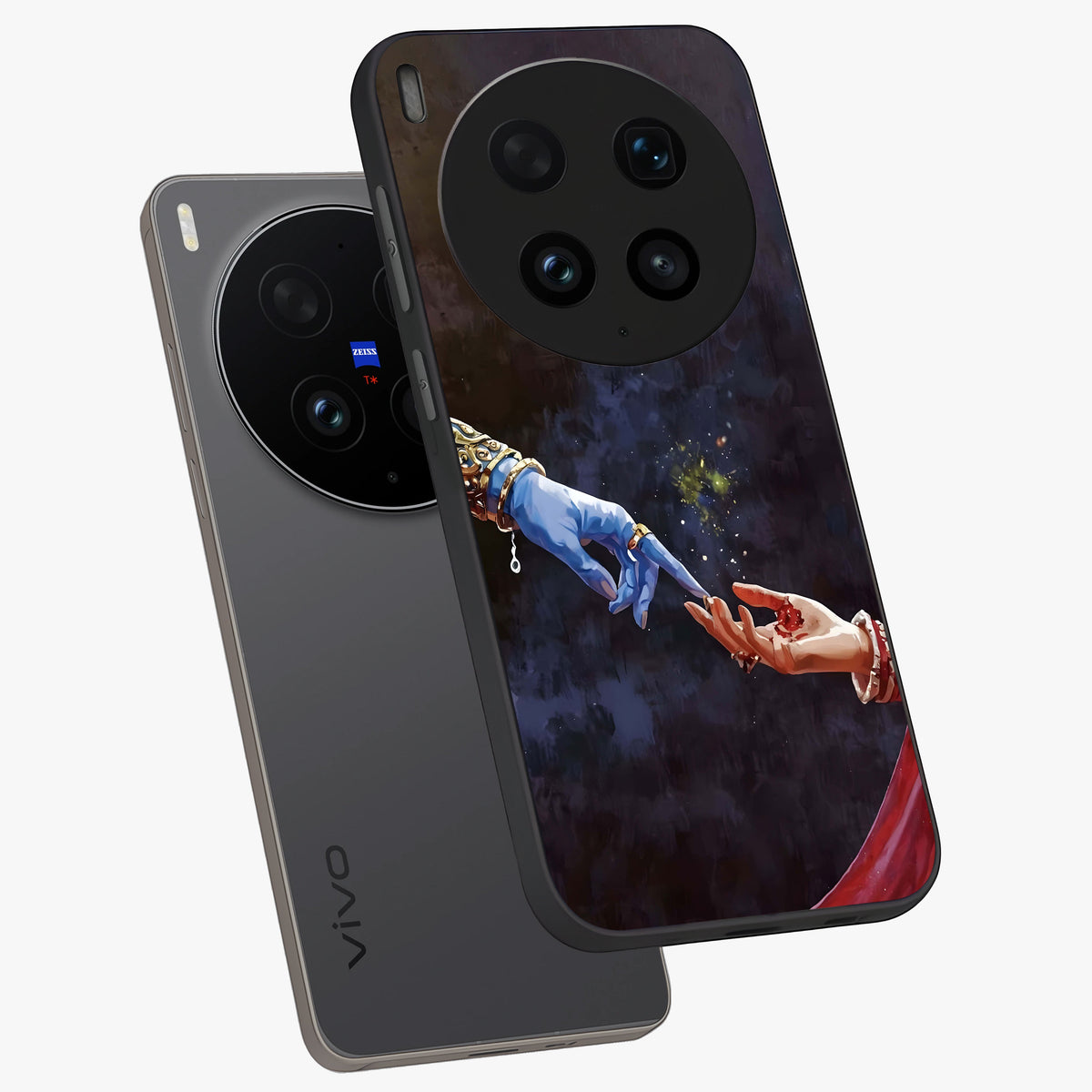Divine Touch Eternal Glass Case displayed in angled mockup highlighting elegant divine inspired design with calm aesthetic style.