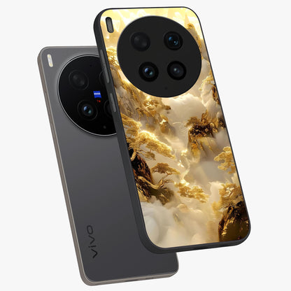Gates Of Illumination Glass Case displayed in angled mockup highlighting radiant portal inspired design with fantasy aesthetic.
